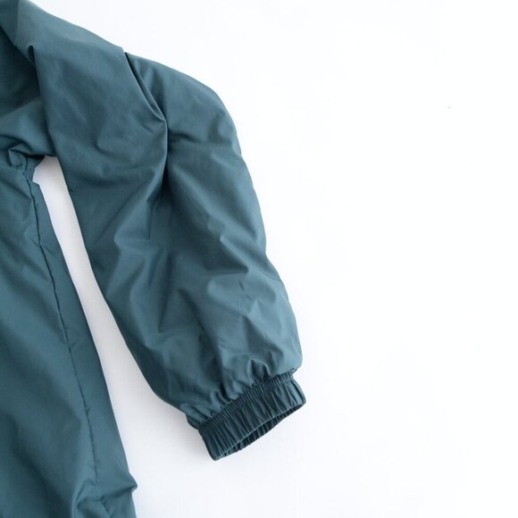 VTG Charles River Apparel Frat House Collegiate Green Pullover Nylon Jacket M - Picture 5 of 11